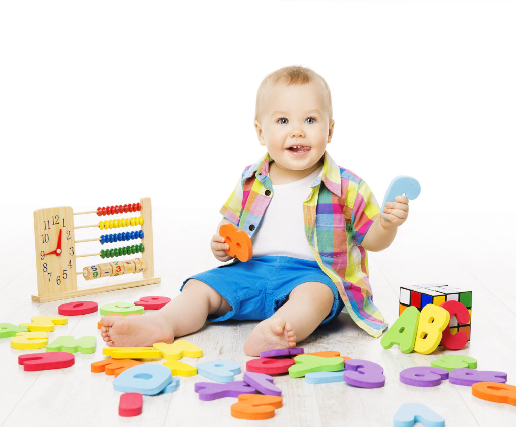 baby playing